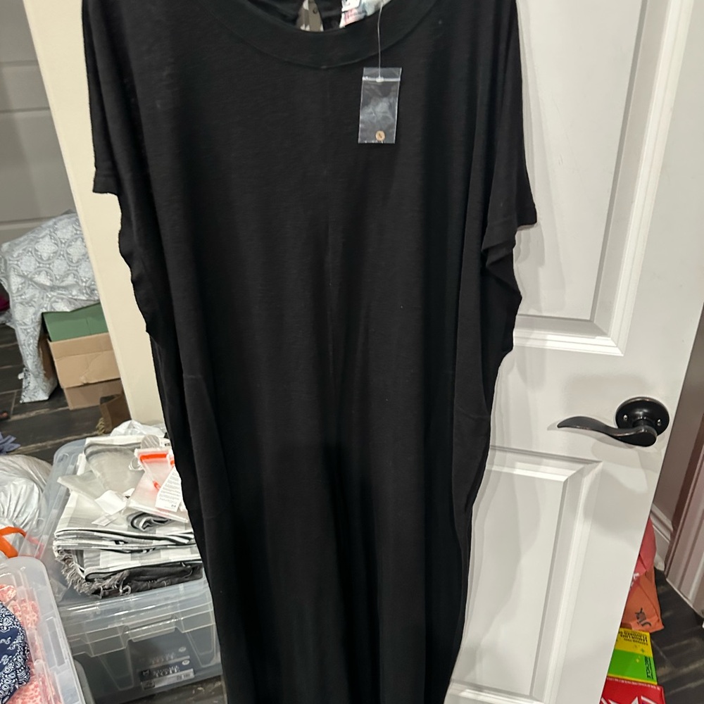 Free People Black Jumpsuit
